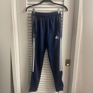 Adidas Boys unisex size 11/12 Medium Large Joggers Zip Pockets Zippers at Ankles